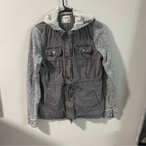 Mudd Y2K  Two-Tone Hooded Jacket